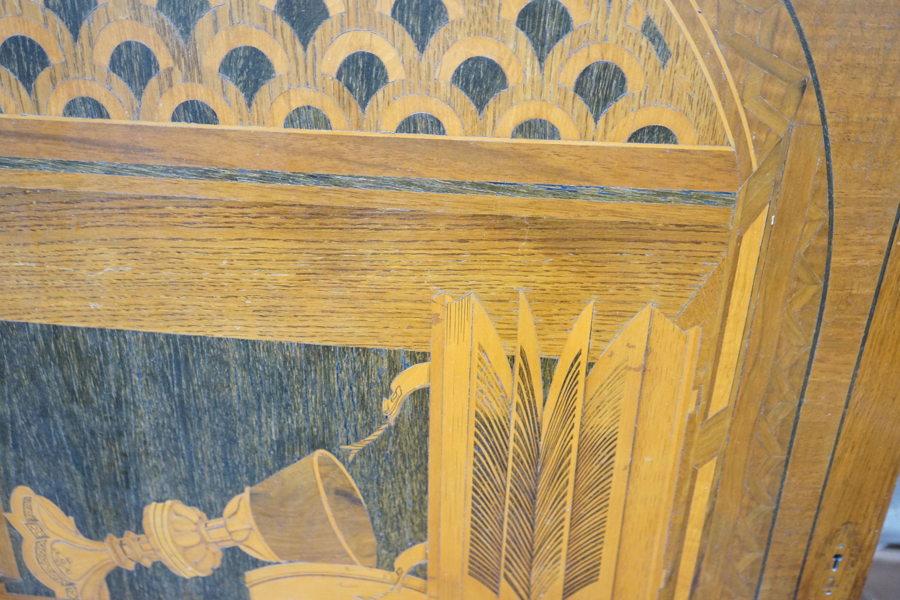 An Italian marquetry panel, late 19th century, width 77cm, height 105cm